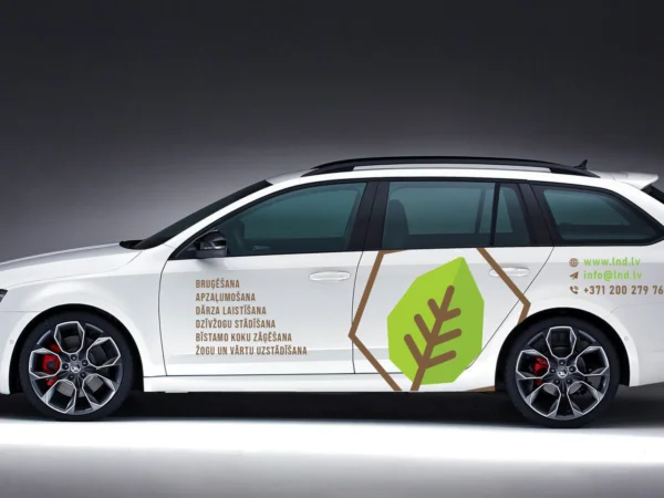 Lndscape auto uzlīmju dizains